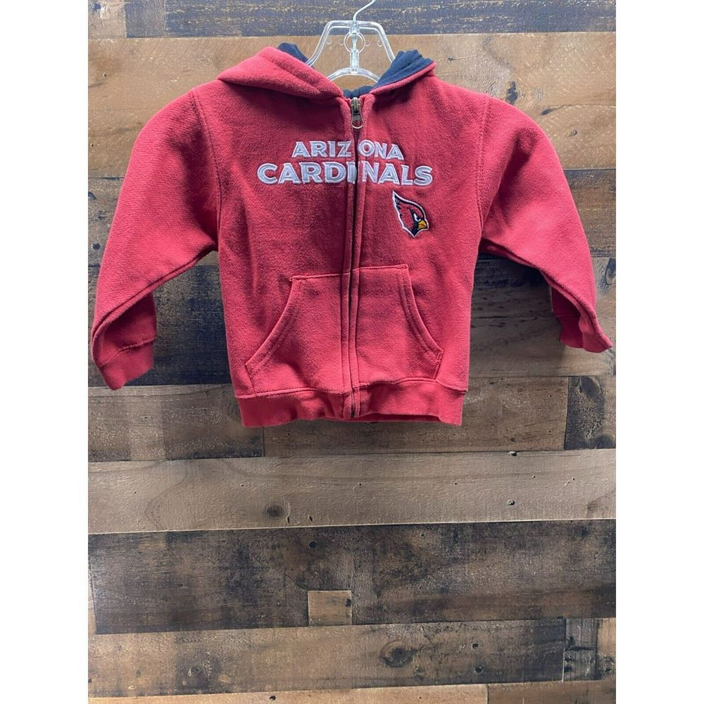 NFL Team Apparel Kids Arizona Cardinals Zip Up‎ Jacket Size 3T